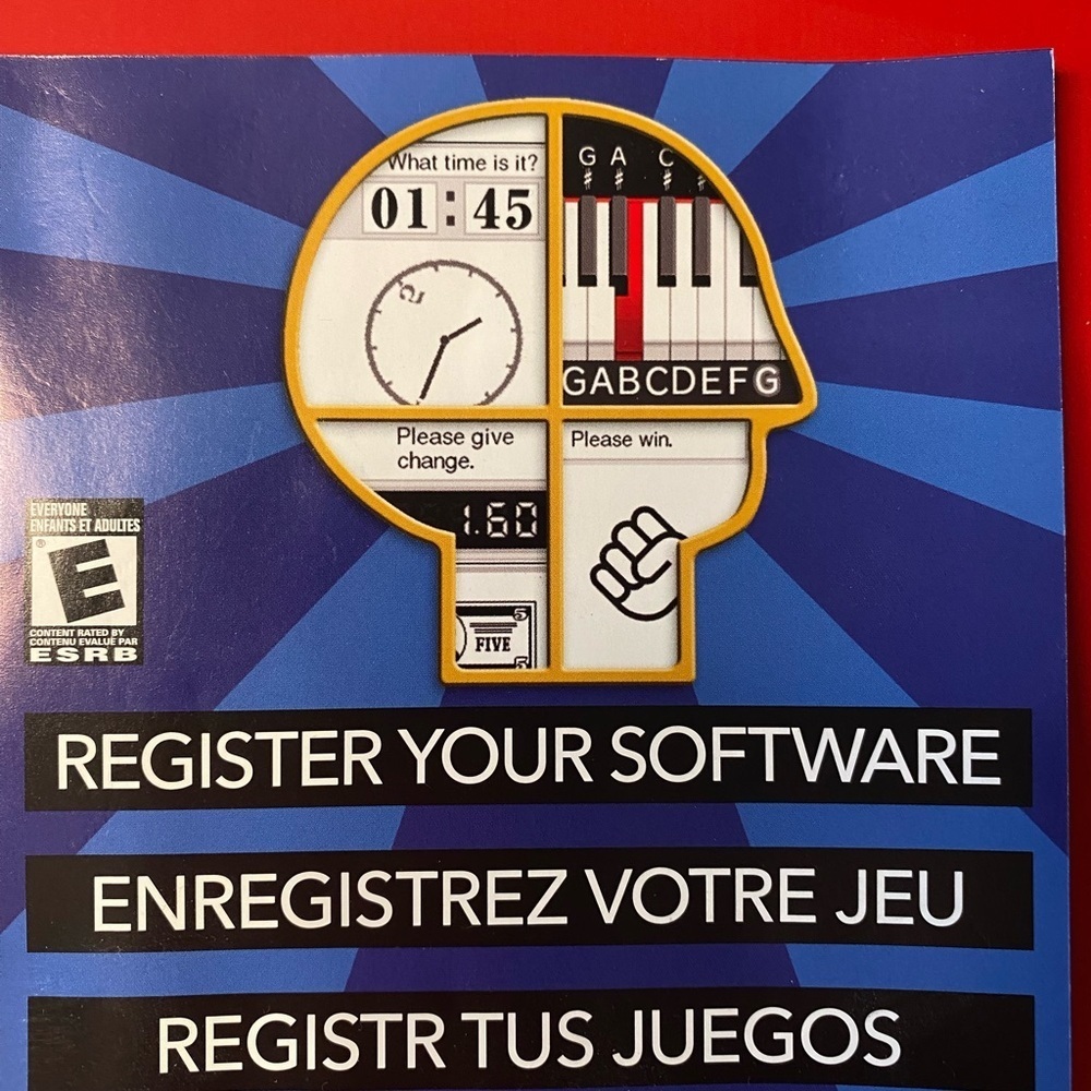 Nintendo Brain Age 2 Game - Blue and Red Cover - Picture 5 of 9